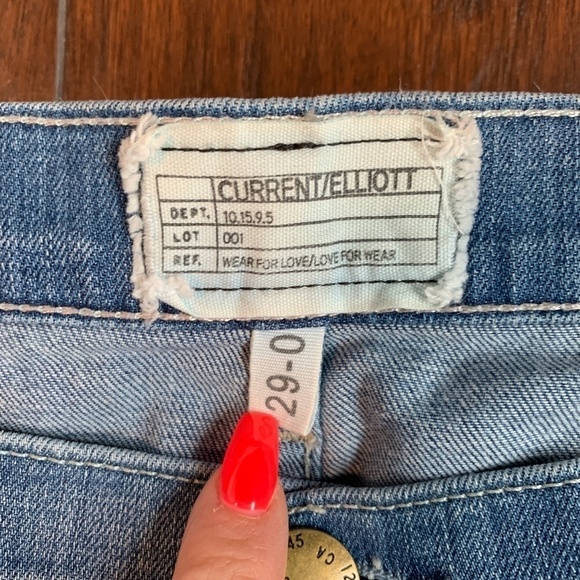Current/Elliot The Low Bell Light Blue Women's Jeans (sz 29) - Picture 6 of 8